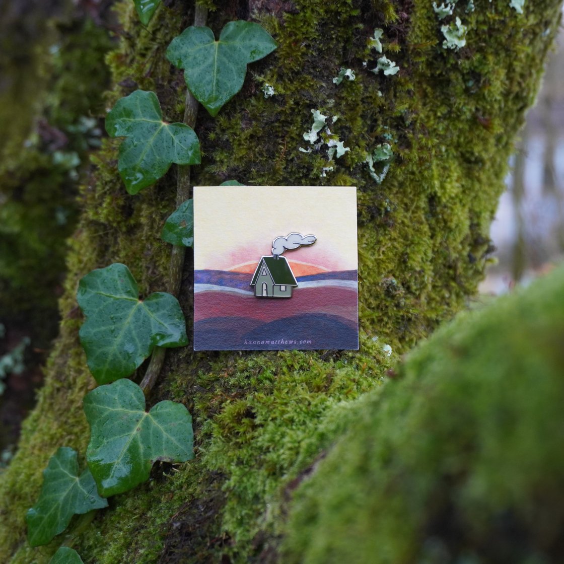 Image of little house pin badge