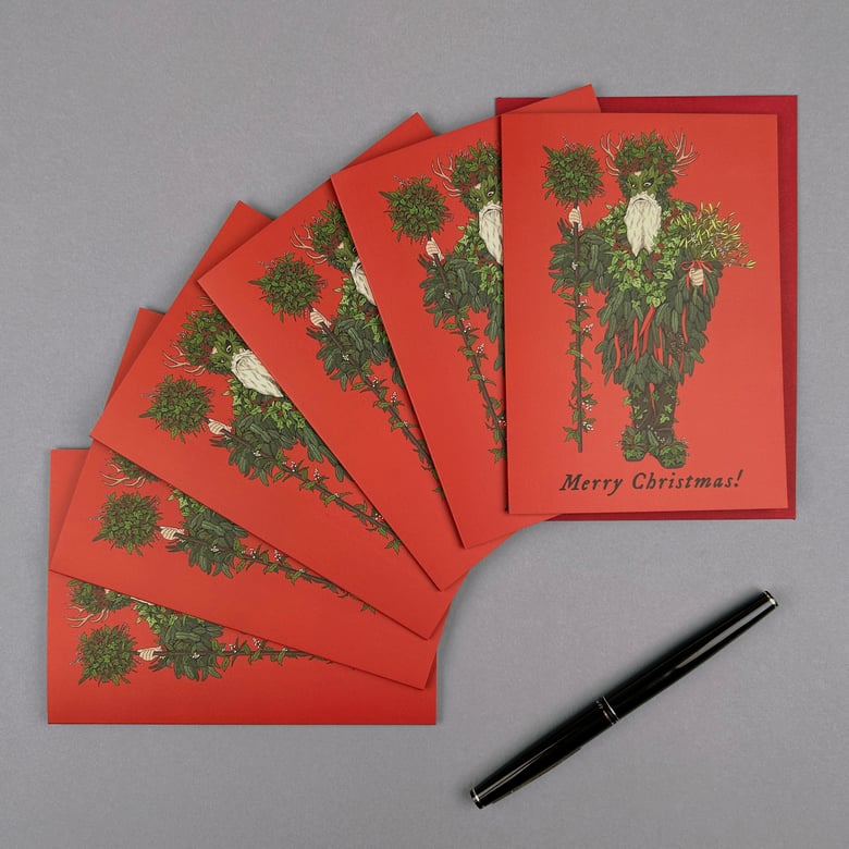 Image of Holly King Christmas Cards (Pack of 6)