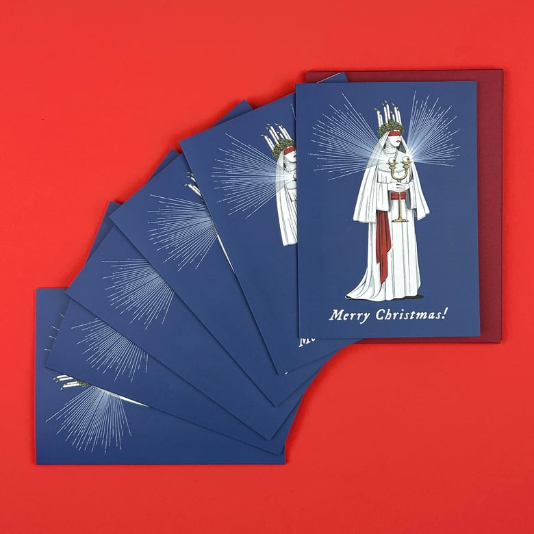 Image of Santa Lucia Christmas Card (Pack of 6)