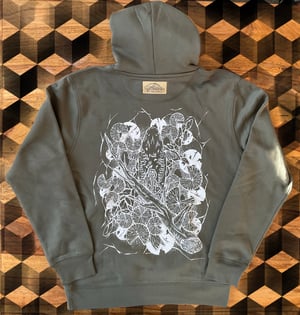 Image of CarpCrackz hoodie oliv