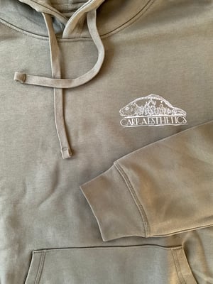 Image of CarpCrackz hoodie oliv