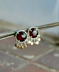 Garnet Tassel studs