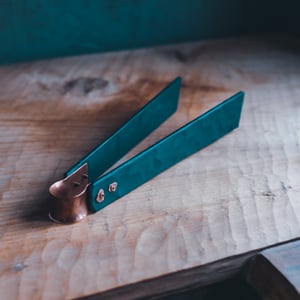 Image of Falmouth Tongs - Sea-Textured Copper Spring Tongs
