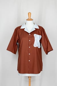 Image 1 of Chemise - Terracotta & Dentelle - Pièce Unique