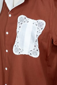 Image 4 of Chemise - Terracotta & Dentelle - Pièce Unique