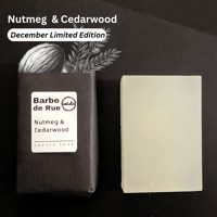 December Limited Edition: Nutmeg & Cedarwood Soap