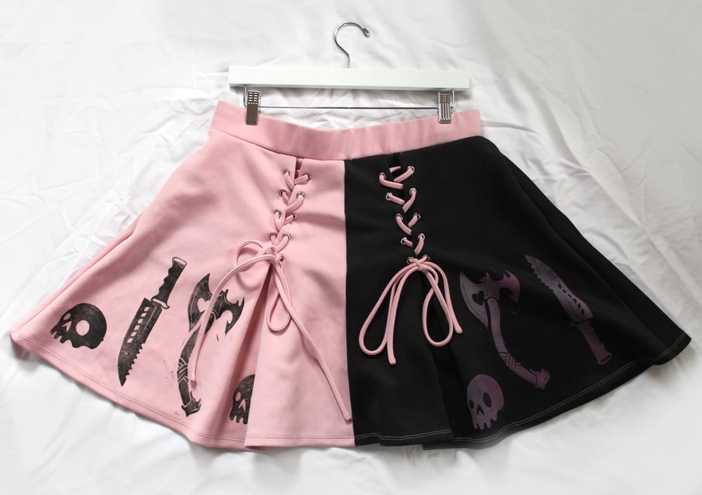 Image of Two Tone Printed Skirt (Unisex XL)
