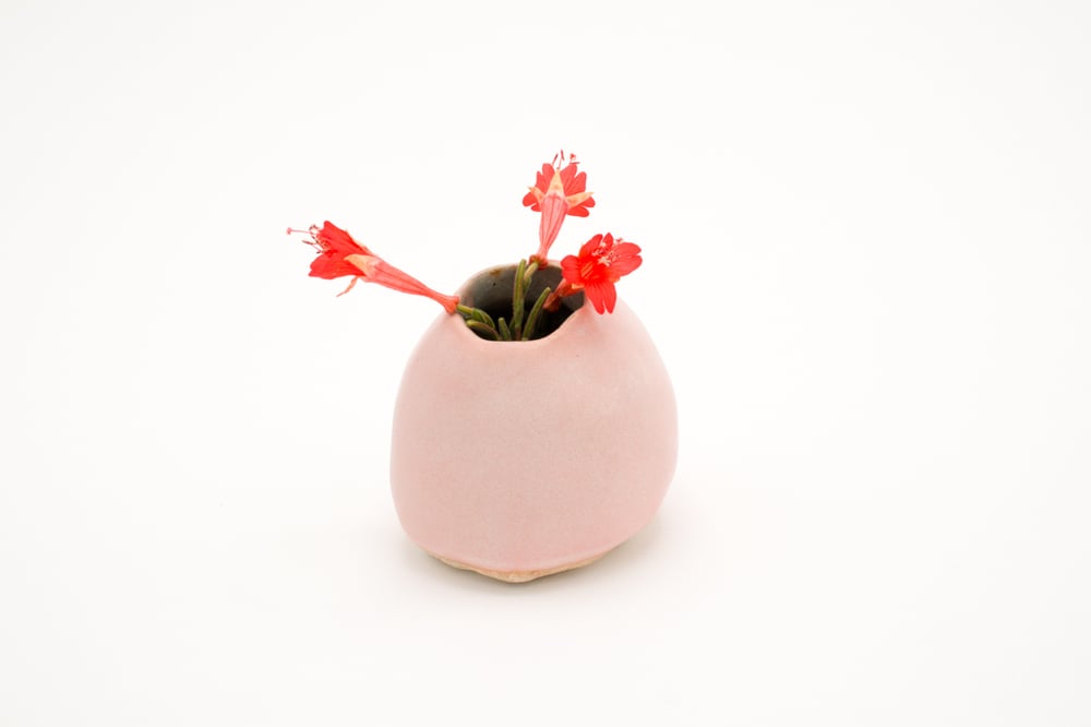 Image of pink bud vase (small)