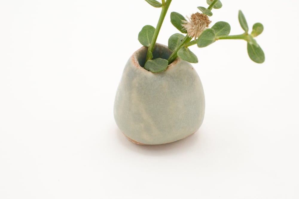 Image of pistachio bud vase (tiny)