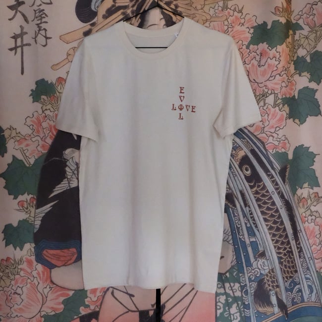 evil.love shirt  NATURAL RAW