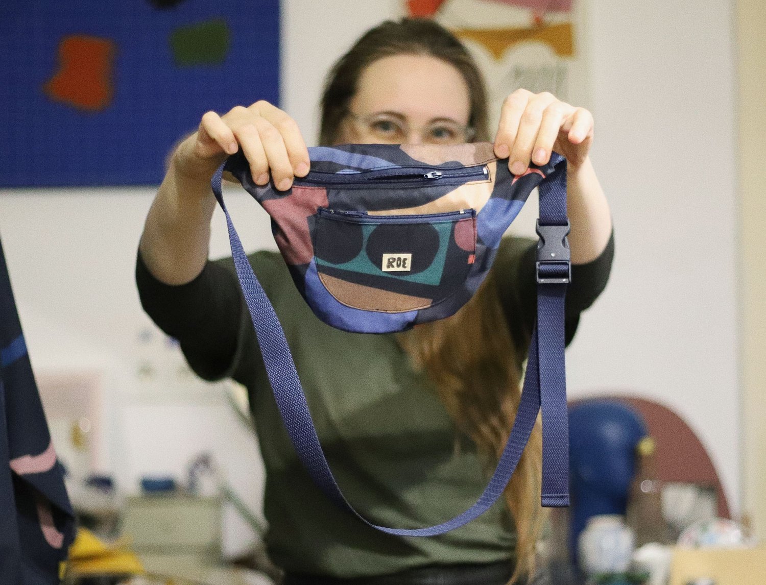 Image of DARK BLUE WAIST BAG