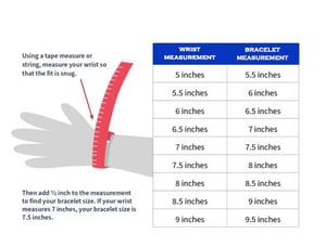 Image of **PLEASE USE THIS GUIDE BEFORE PLACING BRACELET ORDERS!!**