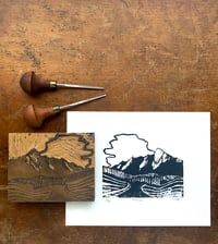 Image 2 of Boulder Flatirons Limited Edition Block Print