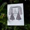 2 Holiday Tree Cards