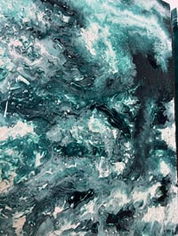 Image 2 of Blue World Triptych (36" x 18")