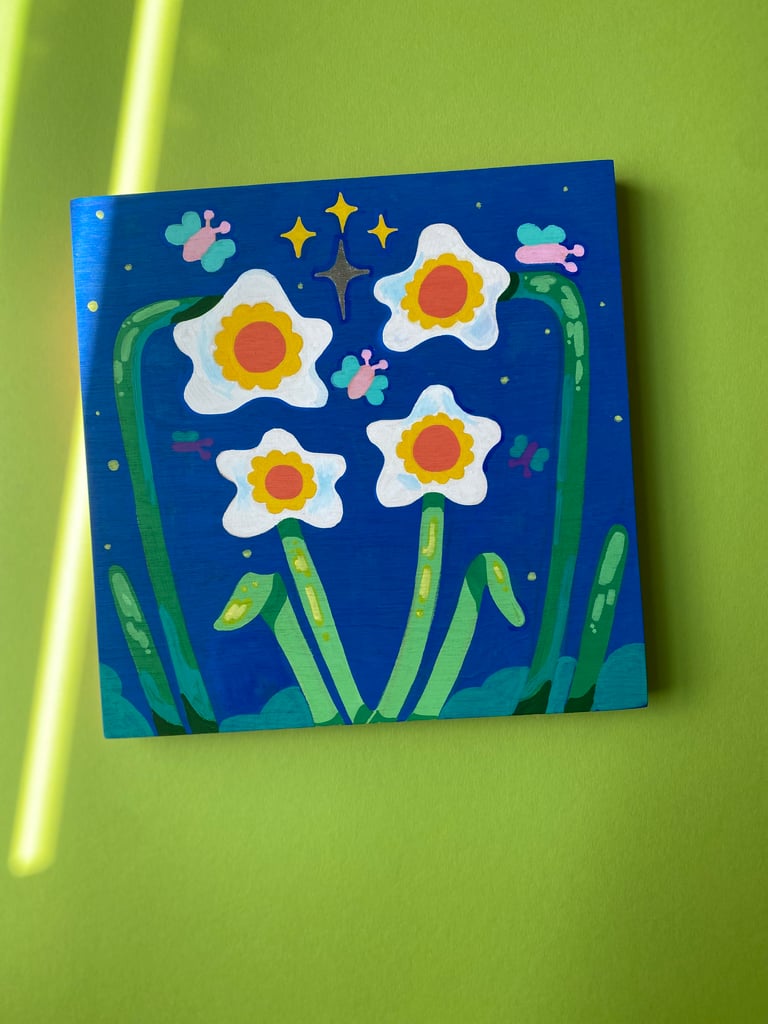 Nocturnal Daffodils — original painting