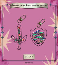 Image 1 of [Original] Sword and Shield Acrylic Charms