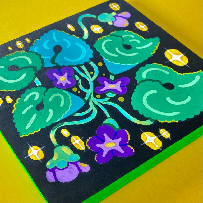 Magic Violets - original painting Image 2