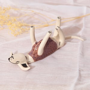 Image of 'Gorgeous Garret' Ceramic Whippet Greyhound Sighthound Figurine