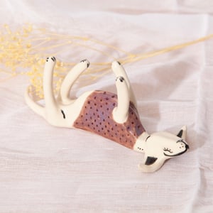 Image of 'Gorgeous Garret' Ceramic Whippet Greyhound Sighthound Figurine