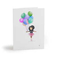 DTMHB Brenn w/ Balloons - HarperIman Greeting Card