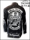 Marc Vachon RARE Custom  Skull Monogram stage shirt Size Large