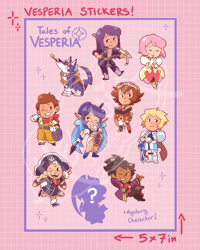 Image of Tales of Vesperia Stickers! (PREORDER)