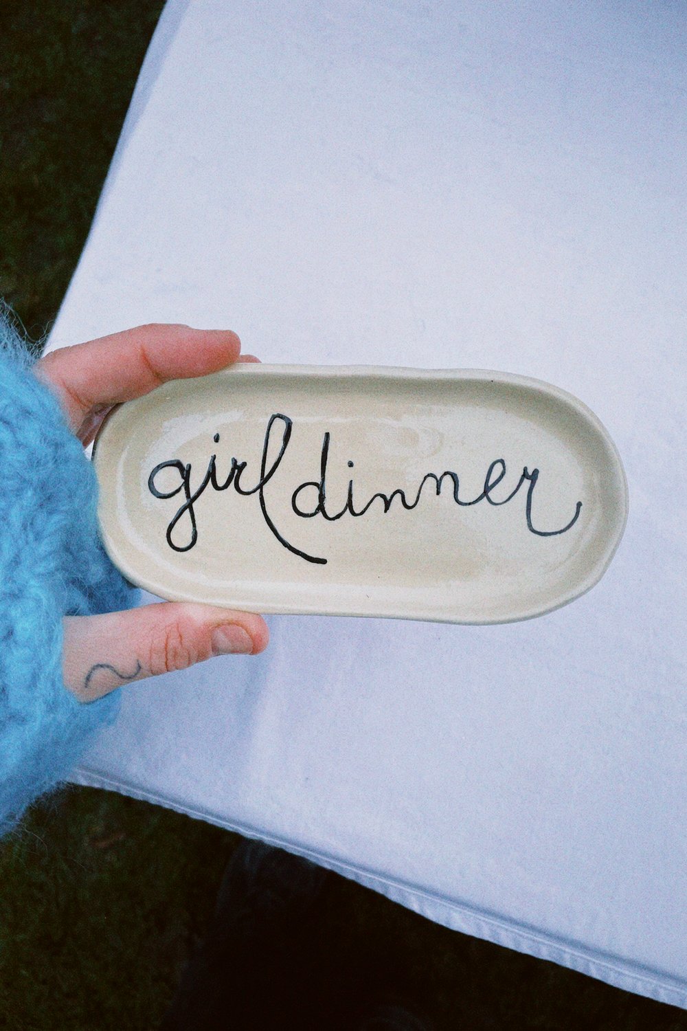 Image of Small girl dinner plate