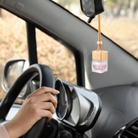 Image 2 of Clear Bottle Hanging Car Diffusers 