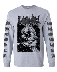 Larvae " Lust for the Dead " Longsleeve  Athletic Gray T-shirt with Sleeve prints