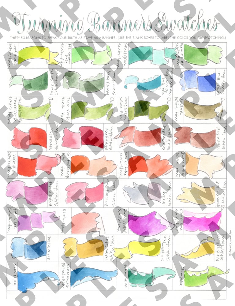 Image of Turning Banners Swatch Sheet