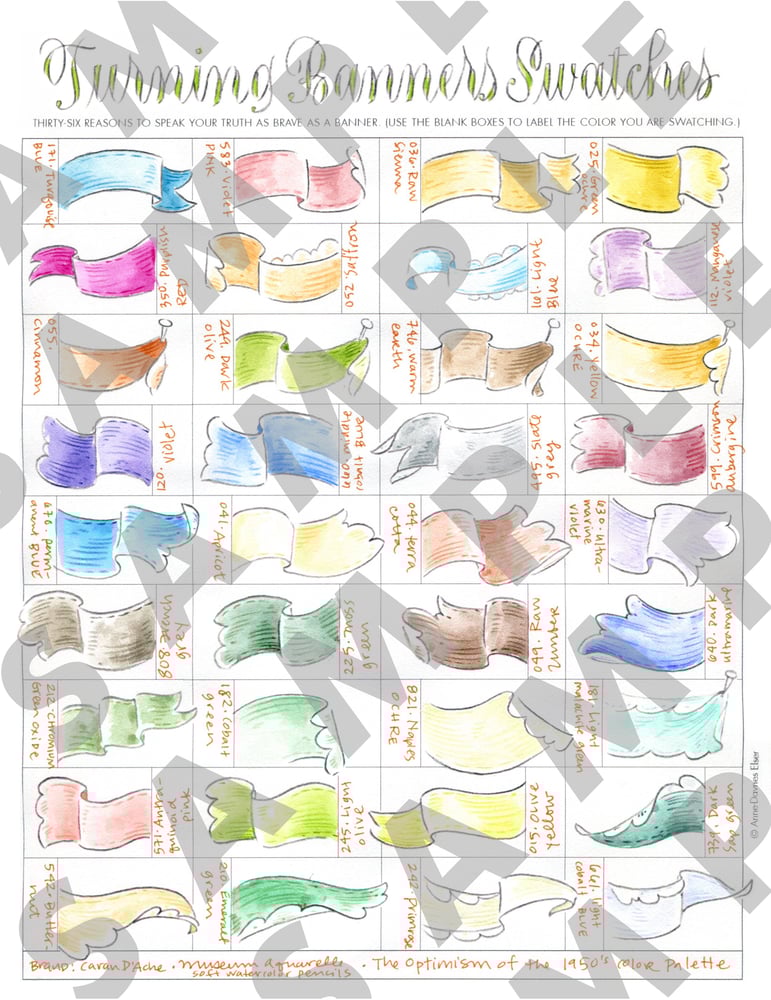 Image of Turning Banners Swatch Sheet