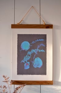 a dark ocean at night - A3 print