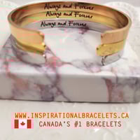 Image 1 of "Always and Forever" Bracelet – Secretly Engraved for Eternal Love