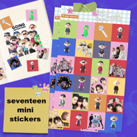 Image 1 of Seventeen Mini Stickers Sheet