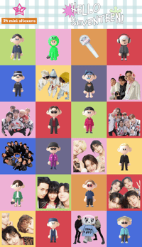 Image 2 of Seventeen Mini Stickers Sheet