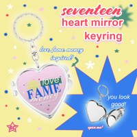 Seventeen Heart Mirror Keyring