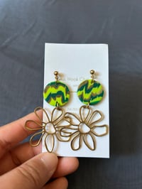 Image 1 of Dangling Cosmos earrings