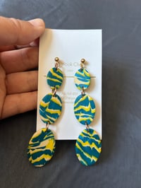 Image 1 of Crazy Zebra Coloring earrings