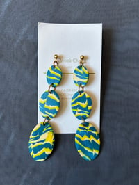 Image 2 of Crazy Zebra Coloring earrings