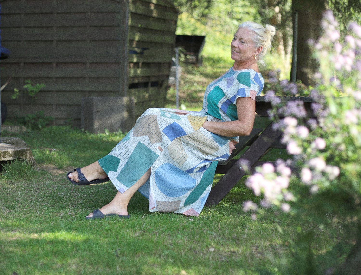 Image of SOFT CUTS GRID SKIRT