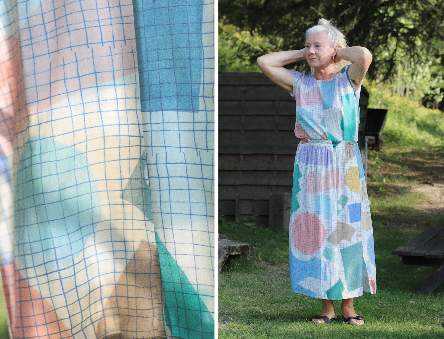 Image of SOFT CUTS GRID SKIRT