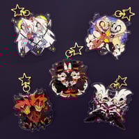 Image 2 of Hazbin pilot x canon acrylic charms