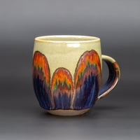 Image 3 of Sage/Rainbow Rust Arches #2 - Tulip Mug 