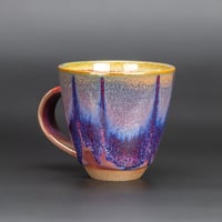 Image 3 of Dark Magenta Flambé Waves #2 - Tall Mug