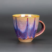 Image 1 of Dark Magenta Flambé Waves #2 - Tall Mug