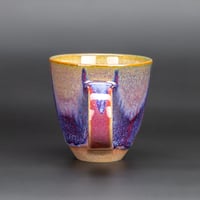 Image 2 of Dark Magenta Flambé Waves #2 - Tall Mug