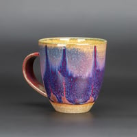 Image 1 of Dark Magenta Flambé Waves #1 - Tall Mug