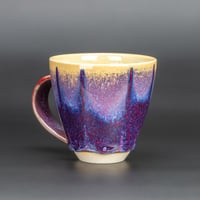 Image 1 of Dark Magenta Flambé Waves - Tall Mug