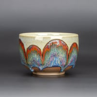 Image 2 of Blushed Rainbow/Rust Arches - Large Teabowl